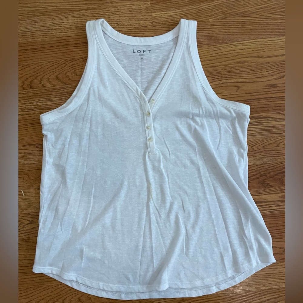 LOFT linen tank